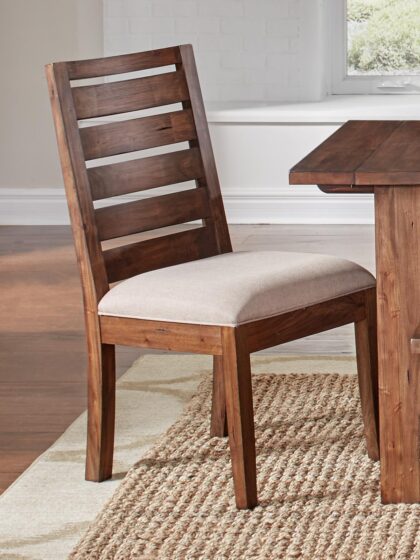 Upholstered Ladderback Side Chair