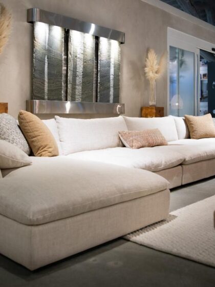 Espen Sectional Custom Stationary Furniture American Leather